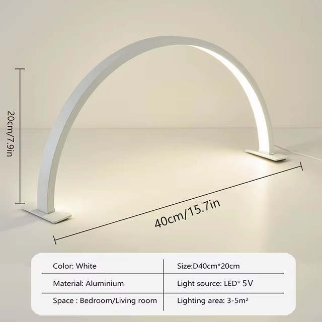 LED Fill Light Professional Nail Lamp U-shape Half Moon With USB Switch Cable For Beauty Salon Nail Shop Table Lamp Nail Lights