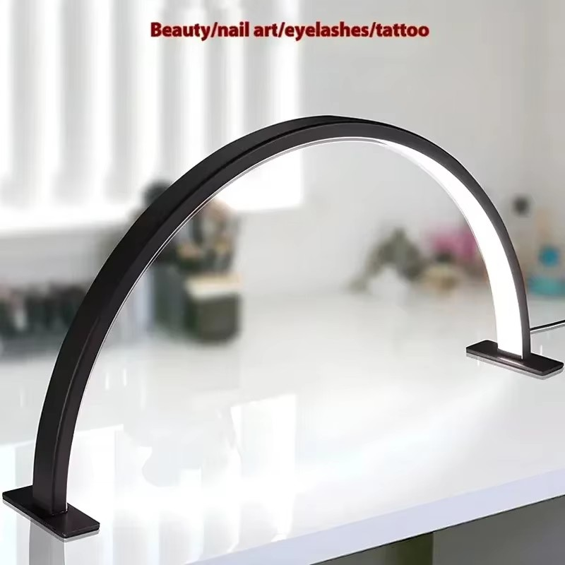 LED Fill Light Professional Nail Lamp U-shape Half Moon With USB Switch Cable For Beauty Salon Nail Shop Table Lamp Nail Lights