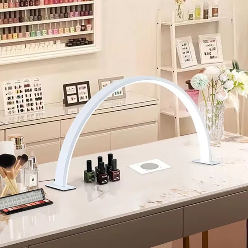 LED Fill Light Professional Nail Lamp U-shape Half Moon With USB Switch Cable For Beauty Salon Nail Shop Table Lamp Nail Lights