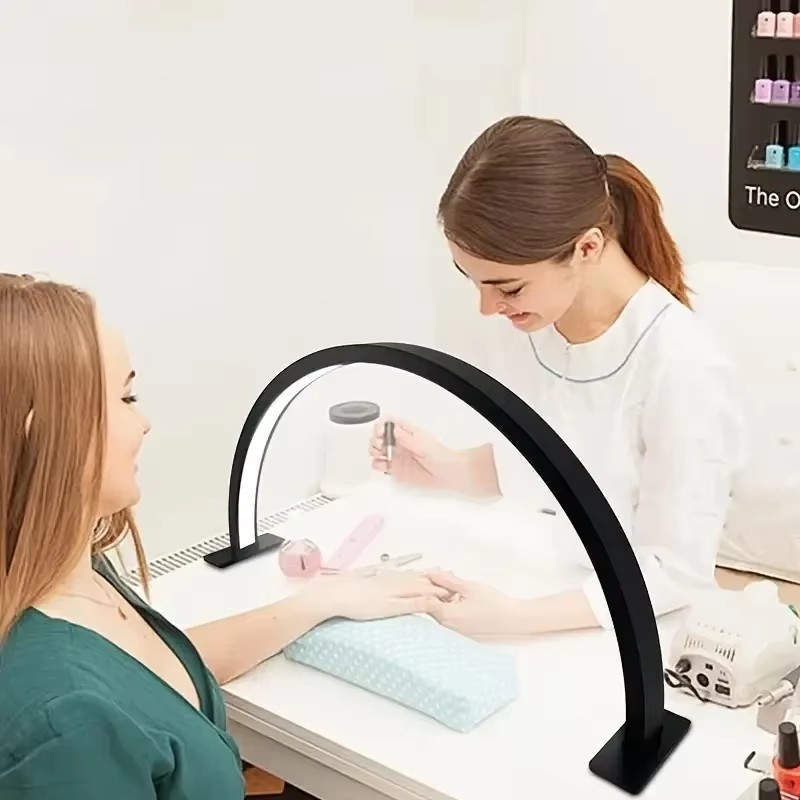 LED Fill Light Professional Nail Lamp U-shape Half Moon With USB Switch Cable For Beauty Salon Nail Shop Table Lamp Nail Lights