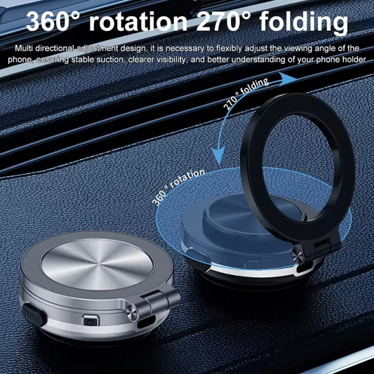 360°rotatable Car Magnetic Holder Intelligent Vacuum Adsorption Phone Holder Car Mount Windshield Magnetic Car Stable Holder